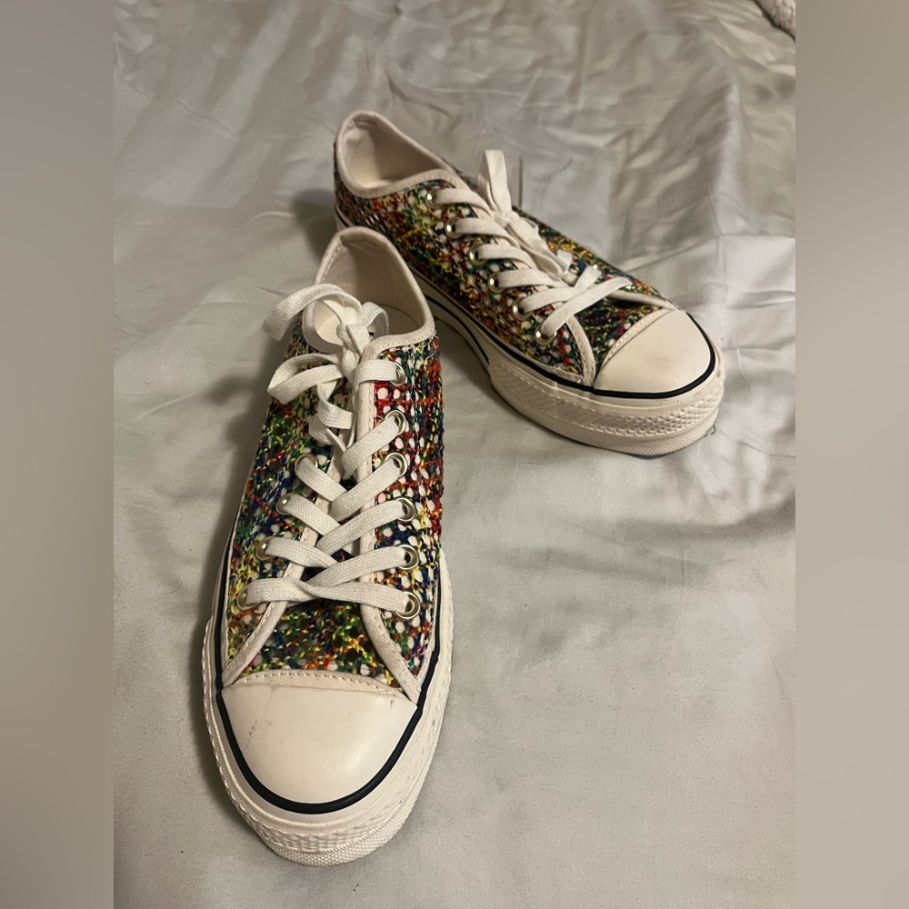 RARE Converse Chuck Taylor All Star Unisex Multi ColorCanvas Knit Sneakers.